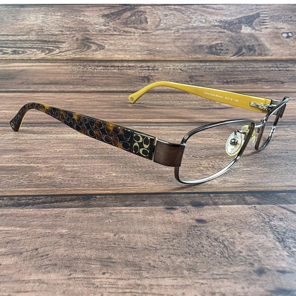 Coach‎ HC 5001 Taryn Dark Brown Rectangle Eyeglasses 52-16-135 FRAMES ONLY